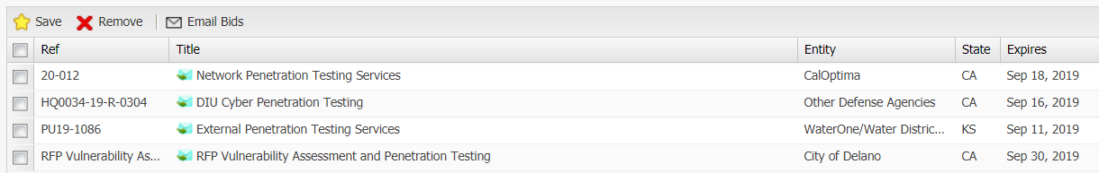 Penetration Testing RFPs